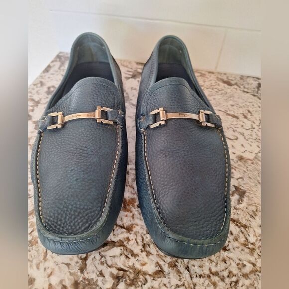 Salvatore Ferragamo lesther loafers driver size 9 main image 9